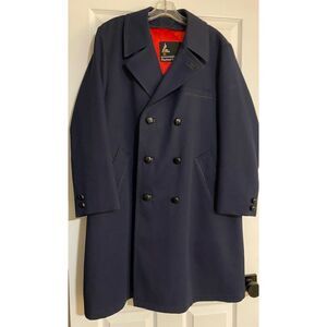 Harbor Master Limited Mens Double-Breasted Trench Wool Coat Outerwear Size 42